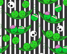 Load image into Gallery viewer, 5-6 Years Zompeas Two Tone Shorties Short Zombie Peas Black Cuff Waistband Striped Unique