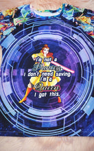 Load image into Gallery viewer, 8-9 Years ONE OFF The Force Is Strong With This Princess Leggings and Top Set Tshirt Short Sleeve Cuff Bottoms