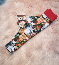 Load image into Gallery viewer, 18-24 Months Crazy Cat Leggings Pet Animal Cat In The Hat Flower Repeat Print