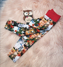 Load image into Gallery viewer, 18-24 Months Crazy Cat Leggings Pet Animal Cat In The Hat Flower Repeat Print