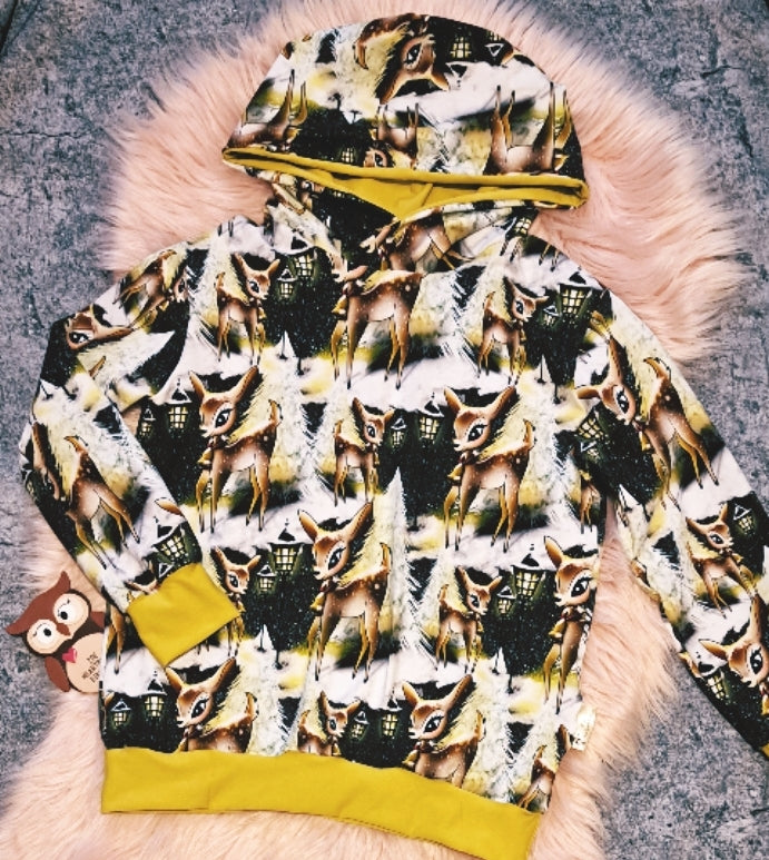 Reindeer hoodie sales