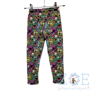 3-4 Years Zombies Leggings