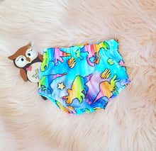 Load image into Gallery viewer, Rainbow Dinosaur Elasticated Bummies ~ Ready To Post
