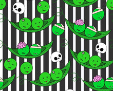 Load image into Gallery viewer, 5-6 Years Zompeas Two Tone Shorties Short Zombie Peas Black Cuff Waistband Striped Unique
