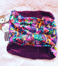 Load image into Gallery viewer, Purple Woodland Snood Scarf ~ Autumn Fall Autumnal Snuggle Wrap Cosy Soft Warm Pullover ~ Ready To Post
