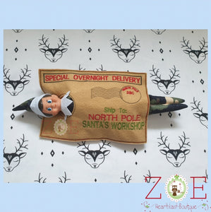 Elf On The Shelf Mail Envelope Return Letter ~ Ready To Post