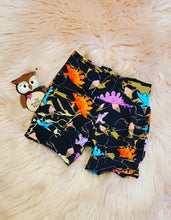 Load image into Gallery viewer, EXCLUSIVE Black &amp; Gold Marble Dinosaur Ice Cream Shorties Shorts Summer
