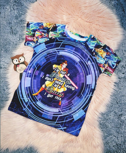 8-9 Years ONE OFF The Force Is Strong With This Princess Leggings and Top Set Tshirt Short Sleeve Cuff Bottoms