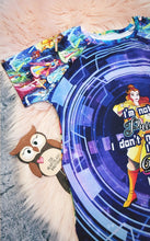 Load image into Gallery viewer, 8-9 Years ONE OFF The Force Is Strong With This Princess Leggings and Top Set Tshirt Short Sleeve Cuff Bottoms
