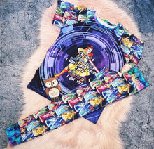 Load image into Gallery viewer, 8-9 Years ONE OFF The Force Is Strong With This Princess Leggings and Top Set Tshirt Short Sleeve Cuff Bottoms
