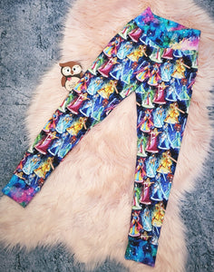8-9 Years ONE OFF The Force Is Strong With This Princess Leggings and Top Set Tshirt Short Sleeve Cuff Bottoms