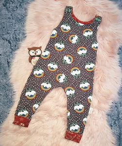 12-18 Months Ello Pudding Christmas Pud Romper Onesie All In One Rainbow Baby