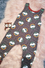 Load image into Gallery viewer, 12-18 Months Ello Pudding Christmas Pud Romper Onesie All In One Rainbow Baby
