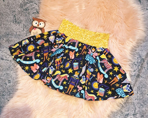 7-8 Years Nutcracker Gold Glitter Lilah Twirly Skirt