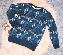Load image into Gallery viewer, 7-8 Years Patronus Jumper Xmas Wizard Dark Navy Deathly Christmas Long Sleeve Top
