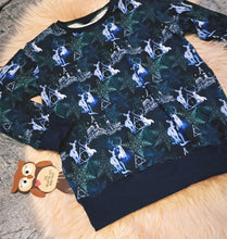 Load image into Gallery viewer, 7-8 Years Patronus Jumper Xmas Wizard Dark Navy Deathly Christmas Long Sleeve Top
