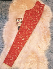 Load image into Gallery viewer, 10-11 Years Gingerbread Leggings Christmas Festivities Xmas Candy Cane Red Beige
