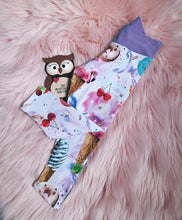 Load image into Gallery viewer, 12-18 Months Ice Cream Flamingo Leggings Summer Sweet Treats
