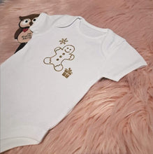 Load image into Gallery viewer, 0-3 Months Gingerbread Outfit Set Harems Bottoms
