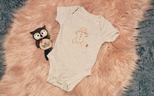 Load image into Gallery viewer, 3-6 Months Gingerbread Outfit Set Onesie Harems pants Bottoms
