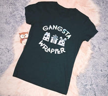 Load image into Gallery viewer, Small Womens Gangsta Wrapper Funny Christmas Tshirt Top Short Sleeve
