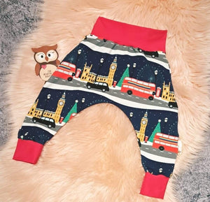 12-18 Months Winter London Scene Harems Harem Pants Bottoms